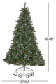 7.5' Mixed Spruce Artificial Christmas Tree, Unlit