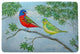 Betsy Drake Pair of Buntings Door Mat 18x26