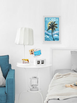 "Blue Florida" Framed Painting Print, 16"x24"