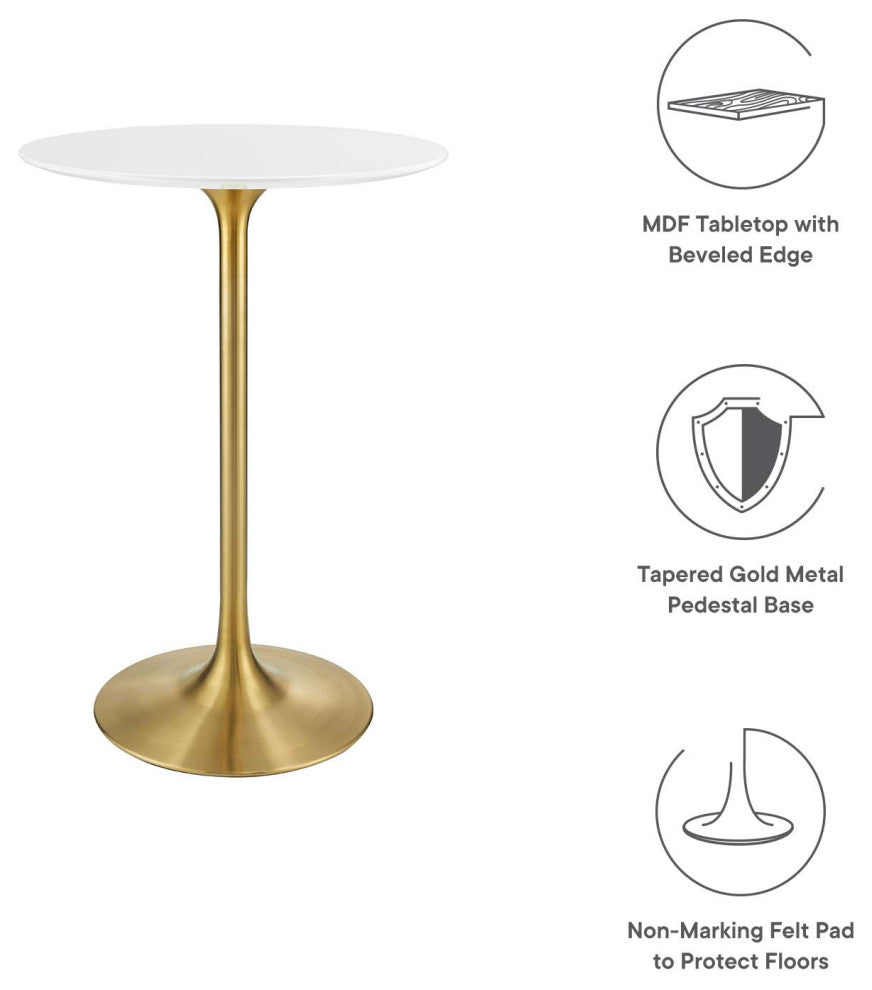 Tulip 28" Bar Table