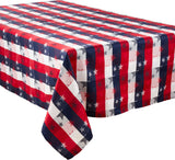 Checkered Stardom Collection Plaid Cotton Blend Tablecloth, 70"x84"