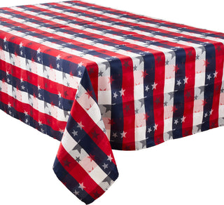 Checkered Stardom Collection Plaid Cotton Blend Tablecloth, 70"x84"