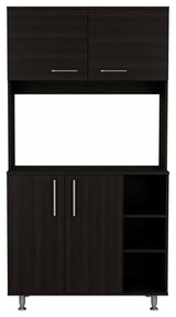 Colorado Multipurpose Pantry Cabinet with Open Counter & Three Open Shelves