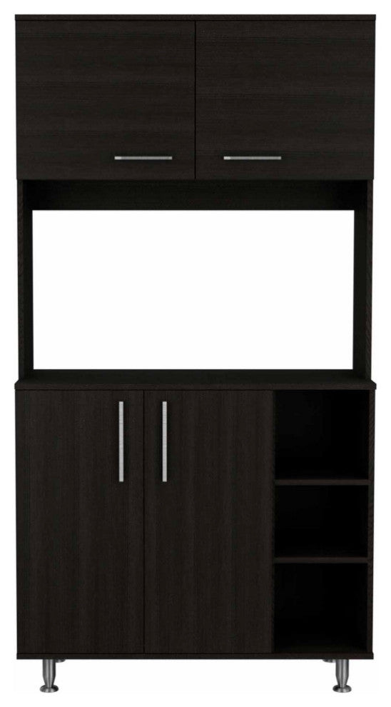 Colorado Multipurpose Pantry Cabinet with Open Counter & Three Open Shelves