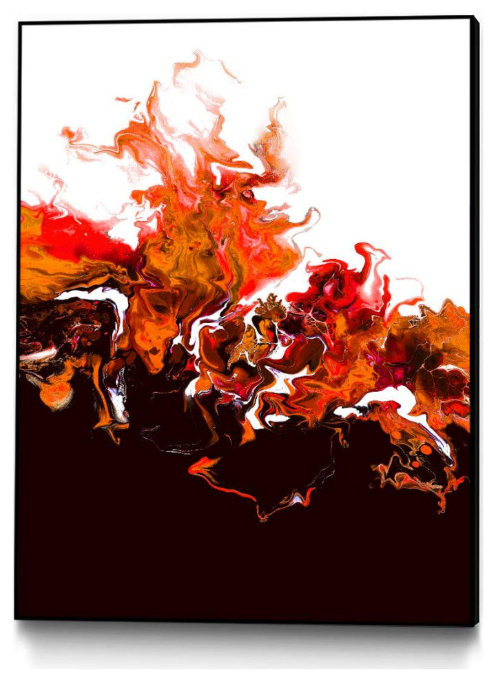 "Colorful Smoke" Framed Canvas by Giant Art 18"x24"