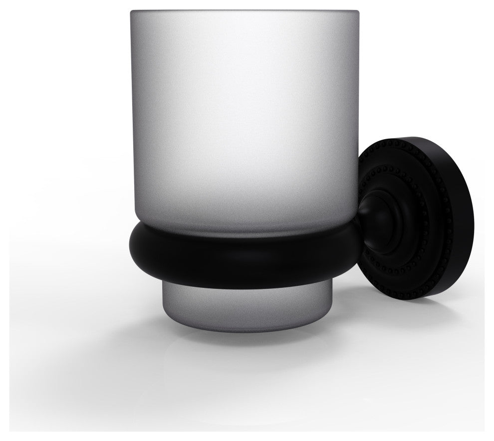 Dottingham Wall Mounted Tumbler Holder, Matte Black