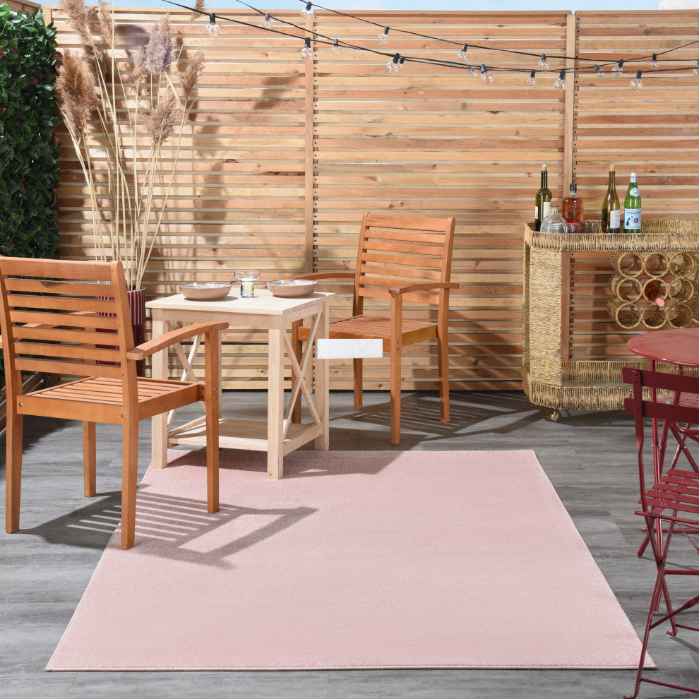 Nourison Essentials 5' x 7' Pink Outdoor Area Rug