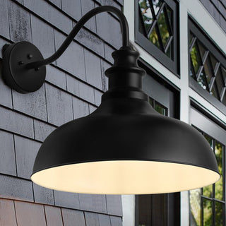 Unique Gooseneck Outdoor Barn Light Dusk to Dawn Wall Sconce