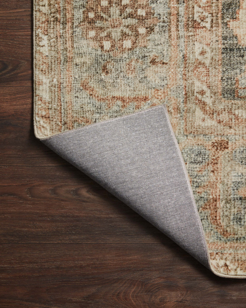 Margot Oriental Ocean/Spice Area Rug, 7'6"x9'6"