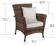 Outdoor Faux Sea Grass Garden Patio Chair And Ottoman