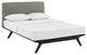 Modway Tracy Queen Bed, Cappuccino Gray