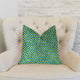 Sea Green Iota Turquoise Luxury Throw Pillow, 26"x26"