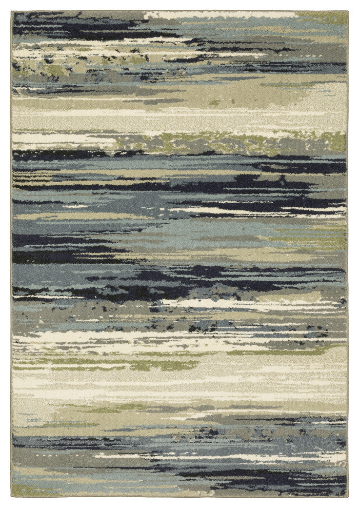 Sarasota Abstract Galaxy Indoor Area Rug, Blue, 2' x 3'