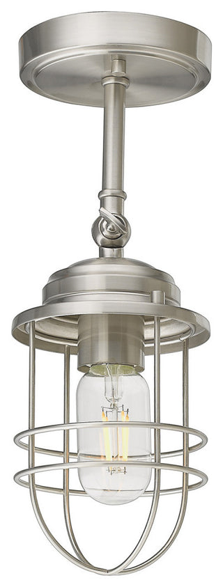 Golden Lighting 9808-1W Seaport 11" Tall Bathroom Sconce - Brushed Champagne