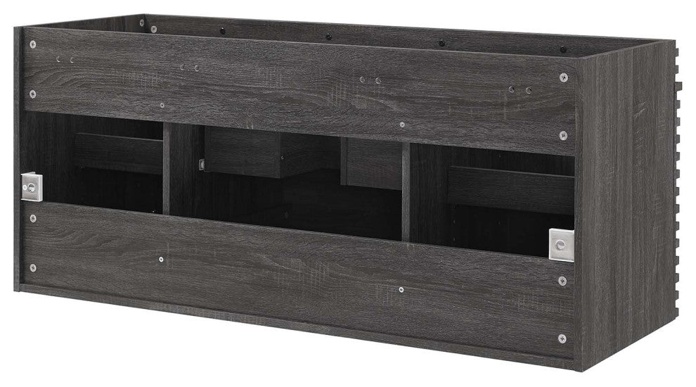 Render 48" Wall-Mount Bathroom Vanity Cabinet, Charcoal