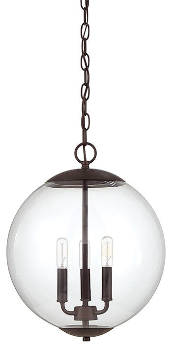 3-Light Pendant, Oil Rubbed Bronze