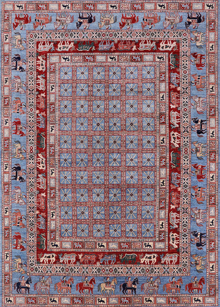 Ahgly Company Indoor Rectangle Mid-Century Modern Area Rugs, 8' x 12'