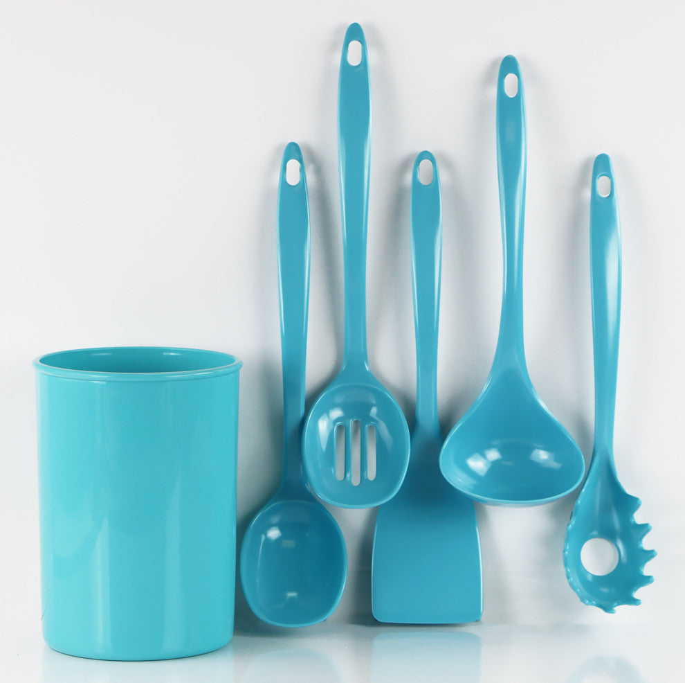 6-Piece Utensil Set, Turquoise