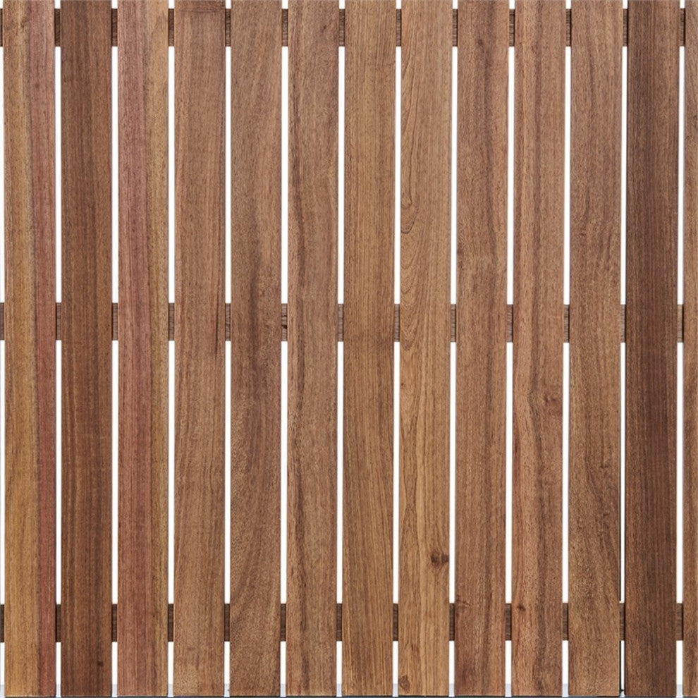 Armen Living Nofi 9-Piece Aluminum & Fabric Patio Dining Set in Taupe/Charcoal