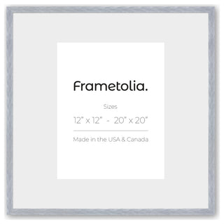 20" x 20" Steel Silver 13/16" Ramino Gallery Frame