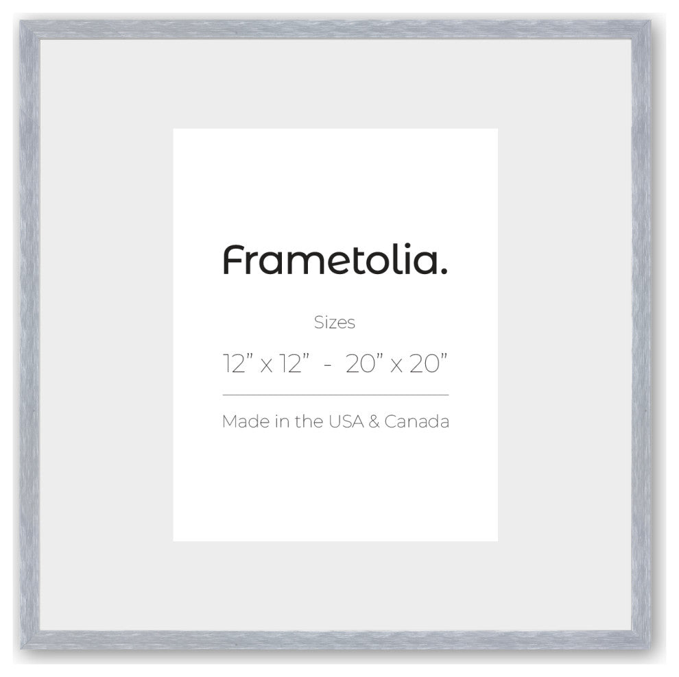 20" x 20" Steel Silver 13/16" Ramino Gallery Frame