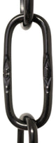 RCH Hardware Steel Spanish Chandelier Chain, 2 Sizes, 3', Black, U52