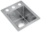 Elkay 13" Bowl Dual Mount 18 Gauge Bar/Prep Kitchen Sink, ECTSR13169TBG3