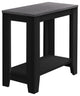 HomeRoots 11.75" x 23.75" x 22" BlackGrey Particle Board Laminate Accent Table