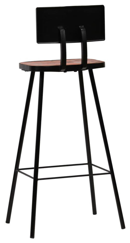 vidaXL Bar Stools 2 pcs Solid Reclaimed Wood
