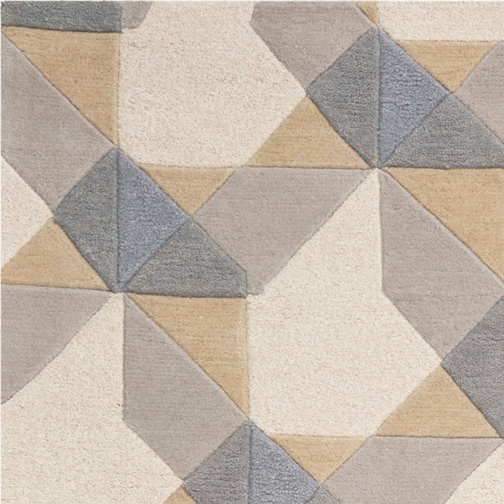 KAS Eternity 1060 Ivory/Gray Elements Area Rug, 4'x6'