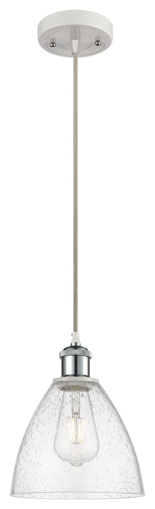 Innovations 516-1P-WPC-GBD-754-LED 1-Light Mini Pendant, White, Polished Chrome