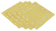 Polka Dot Embroidered Easy Care Placemats, 6" Square, Yellow, Set of 4