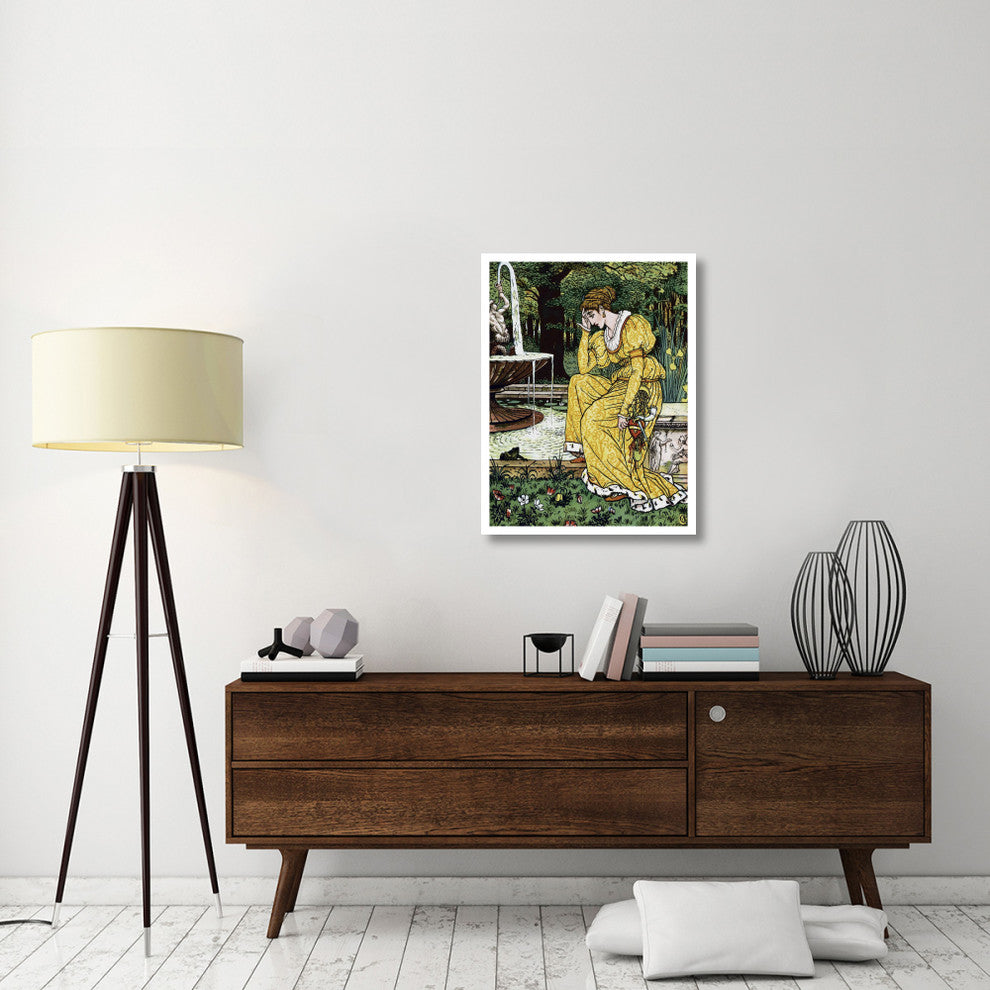 "Frog Prince - In Yellow" Digital Paper Print by Walter Crane, 26"x34"