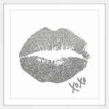 "XOXO II" Framed Painting Print, 32"x32"