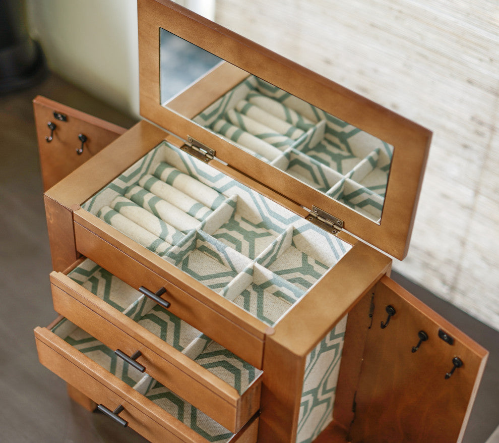 Emma Jewelry Chest, Pine