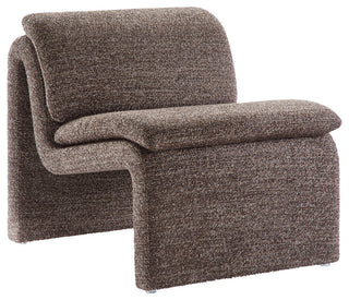 Dune Boucle Upholstered Armless Accent Chair, Antique