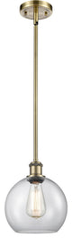 Innovations 516-1S-AB-G122 1 Light 8" Mini Pendant, Antique Brass