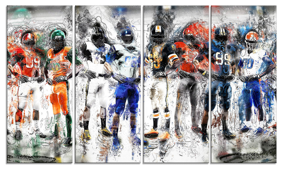"Football Team" Canvas Painting