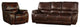 Vail Burnt Sienna Power Reclining Sofa and Two Recliners