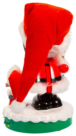 Kurt Adler 10" Battery-Operated Musical Santa Snoopy Nutcracker