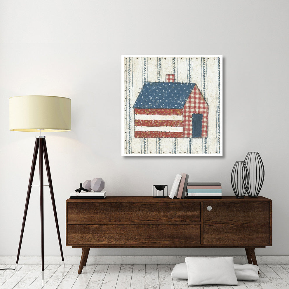 "Americana Quilt III" Digital Paper Print by David Carter Brown, 42"x42"