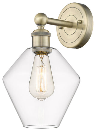Edison Cindyrella 1-Light 8" Sconce, Antique Brass, Clear Shade