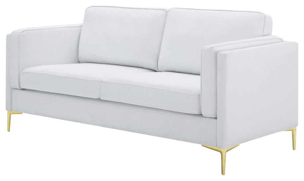 Sofa, Fabric, White, Modern, Living Lounge Room Hotel Lobby Hospitality