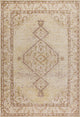 Lila Modern Tribal Medallion Area Rug, Ivory, 8 X 10