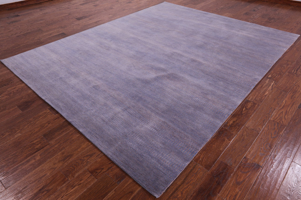 Wool and Silk Handmade Savannah Grass Rug 8' 1" X 10' 3" Q11436