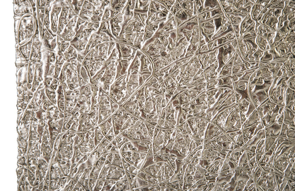 String Theory Pedestal, Silver Leaf, Medium