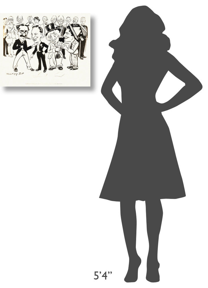 "Marx Brothers - Duck Soup - Drawings 03" Canvas Giclee, 22"x18"