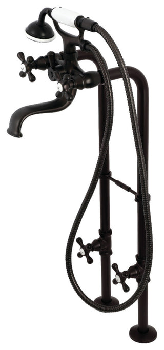 CCK226K5 Freestanding Tub Faucet With Supply Line, Oil Rubbed Bronze