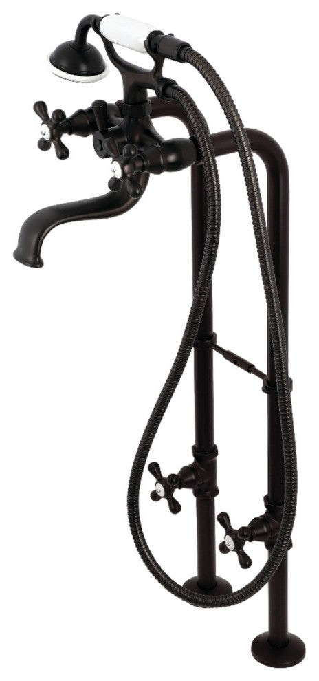 CCK226K5 Freestanding Tub Faucet With Supply Line, Oil Rubbed Bronze