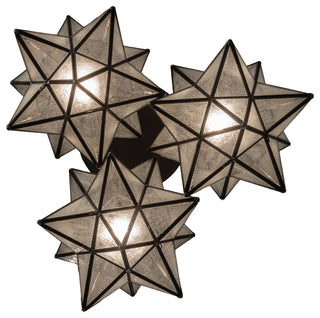 23 Wide Moravian Star 3 Light Cascading Pendant